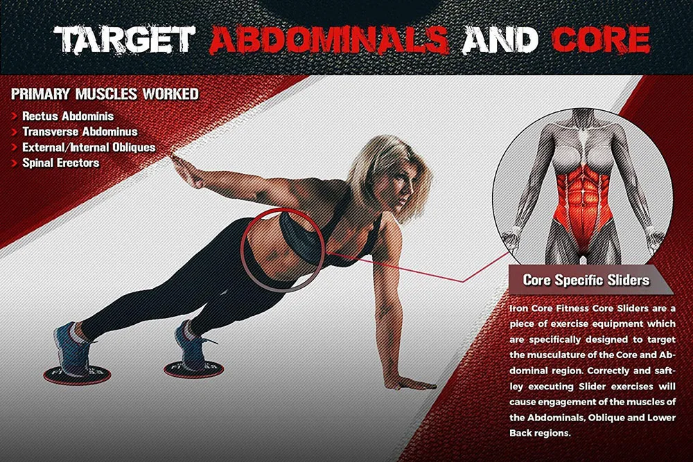 Core Sliders for Abdominal&Core Workouts