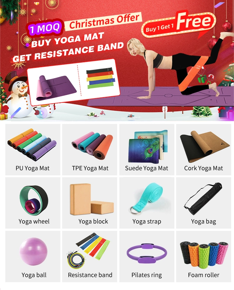 Wholesale Yogamat Custom Print Design Logo Yoga Matt Natural Rubber Pilates Exercise Mat Yoga Eco Friendly Microfiber Suede TPE Yoga Mat Fitness Gym Equipment